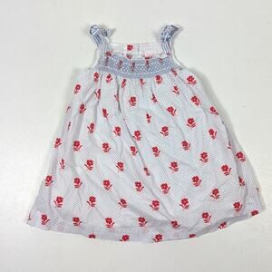 Janie and Jack Dress Baby Girls Size 6-12m Floral Sundress Smocked
